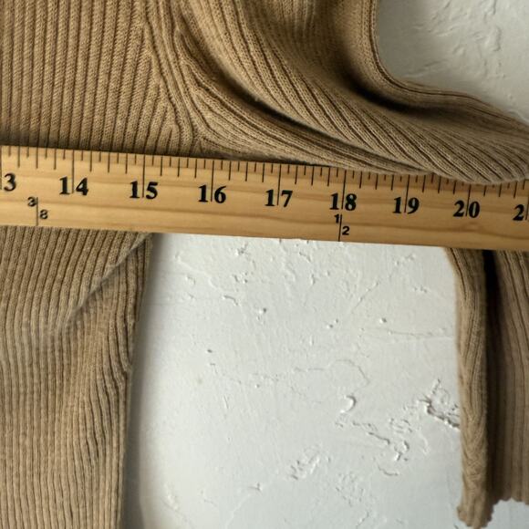 American Living Y2k Sweater Small Ruffle Trim Ribbed Knit Cardigan Top Coquette - Picture 6 of 8